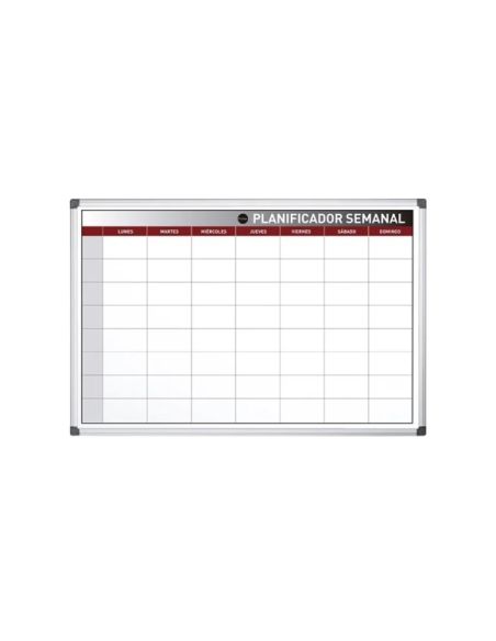 Planning Rocada Semanal Magnetico Rotulable Marco De Aluminio 90X60 Cm