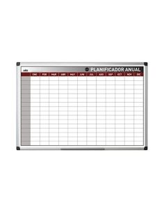 Planning Rocada Anual Magnetico Rotulable Marco De Aluminio 75X115 Cm