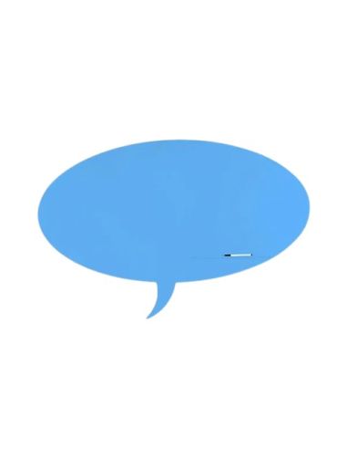 Pizarra Rocada Dialogo Lacada Magnetica Sin Marco Azul 75X115 Cm