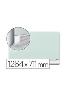 Pizarra Blanca Nobo Diamond Cristal Magnetica Esquinas Redondas 1264X711 Mm