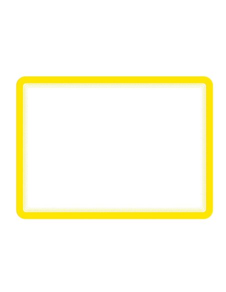 Marco Porta Anuncios Tarifold Magneto Din A4 Dorso Adhesivo Removible Color Amarillo Pack De 2 Unidades