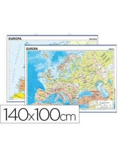 Mapa Mural Europa Fisico/Politico -140 X 100 Cm