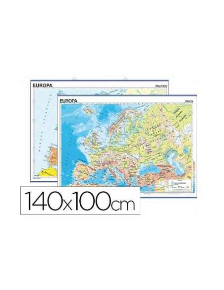 Mapa Mural Europa Fisico/Politico -140 X 100 Cm