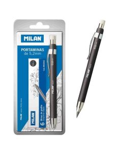 Portaminas 5,2Mm + Cajas 6 Minas Grafito Milan