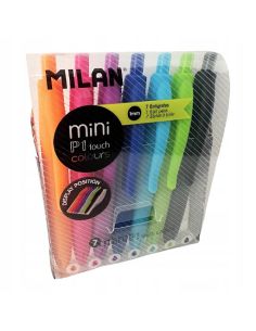 Caja 7 Boligrafos Mini P1 Touch Colours Milan