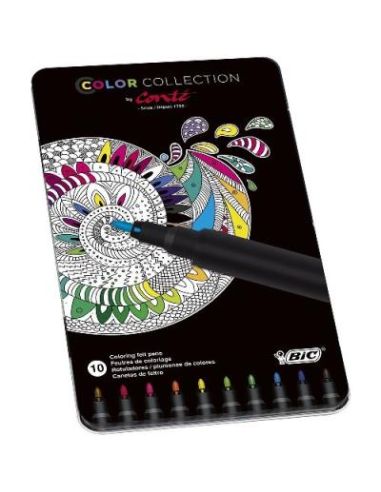 Caja Rotulador Bic Conte 10 Colores