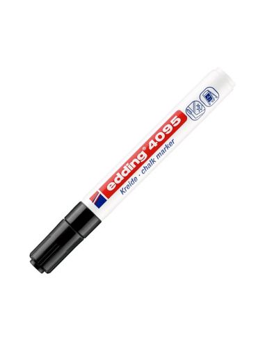Marcador Edding 4095 Tiza Liquida Negro