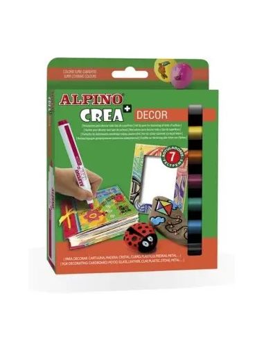 Rotuladores Pack 7 Unidades Alpino Crea + Decor