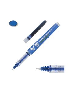 Rotulador V5 Azul Recargable + Recambio