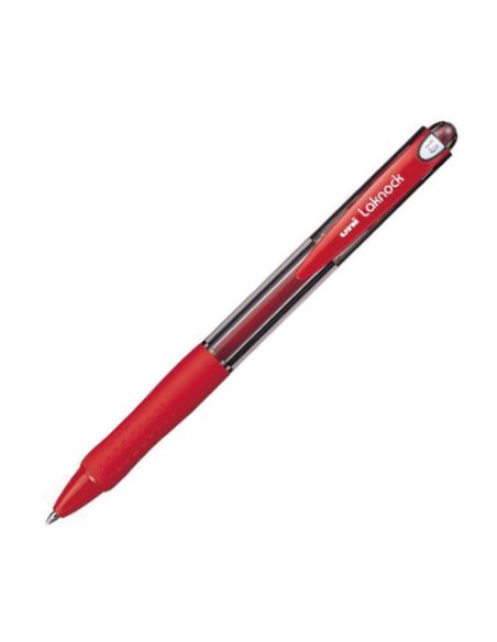 Boligrafo Rojo Uni Laknock 1,0Mm