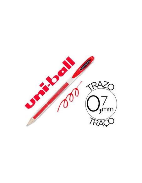 Boligrafo Uni-Ball Roller Um-120 Signo 0,7 Mm Tinta Gel Color Rojo