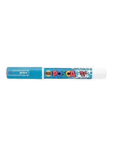 Posca Purpurina Azul Claro