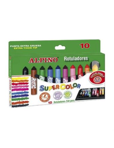 Caja 10 Rotuladores Alpino Supercolor