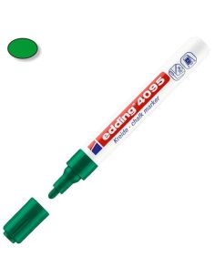 Marcador Edding 4095 Tiza Liquida Verde Oscuro