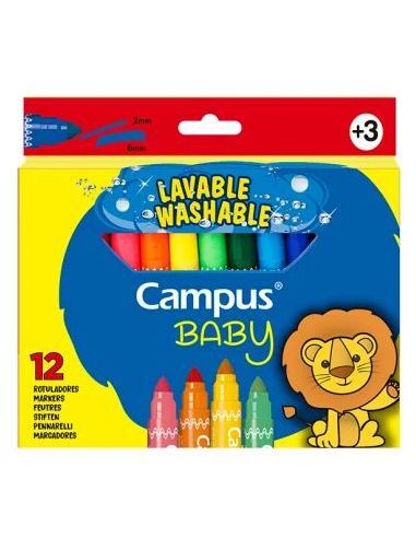 Rotuladores Campus Baby Jumbo 12 Colores