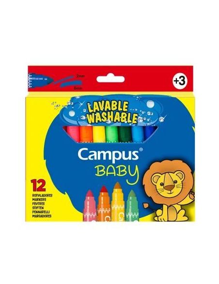 Rotuladores Campus Baby Jumbo 12 Colores