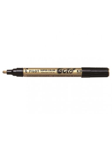 Rotulador Pilot Supercolor Oro Medio Permanente