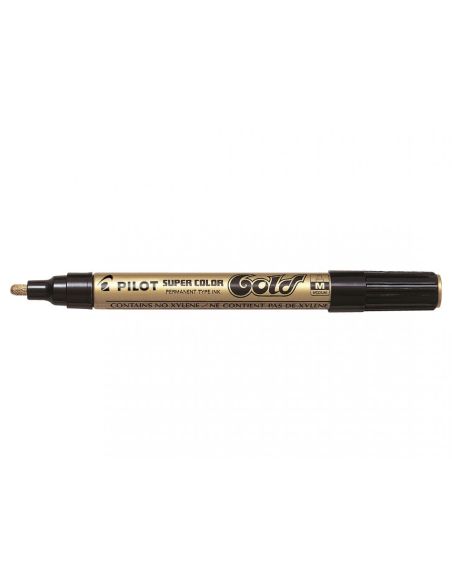 Rotulador Pilot Supercolor Oro Medio Permanente
