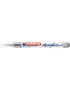 Marcador Acrilico Edding 5300 Trazo Fino 1-2 Mm Plata