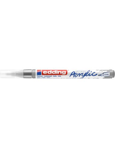 Marcador Acrilico Edding 5300 Trazo Fino 1-2 Mm Plata