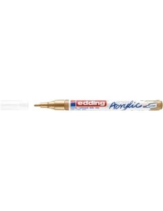 Marcador Acrilico Edding 5300 Trazo Fino 1-2 Mm Oro