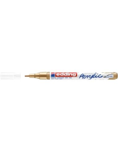 Marcador Acrilico Edding 5300 Trazo Fino 1-2 Mm Oro