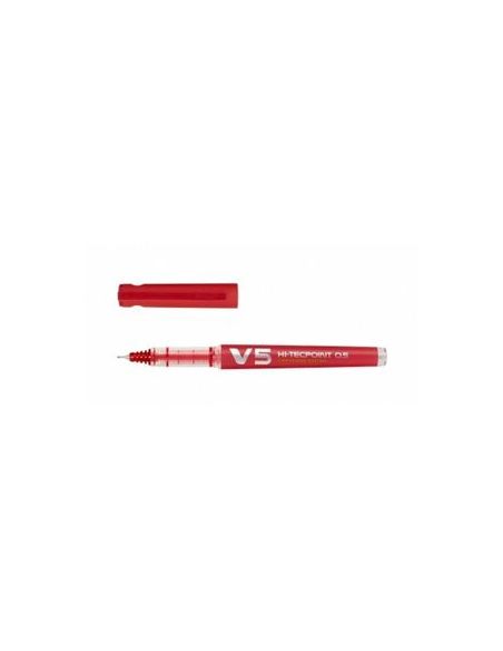 Rotulador V5 Rojo Recargable + Recambio