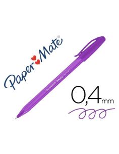 Boligrafo Paper Mate Inkjoy 100 Punta Media Trazo 1 Mm Morado