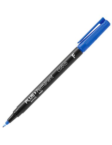 Rotulador Permanente Plus Office Permanent Fino 0,6 Mm. Azul