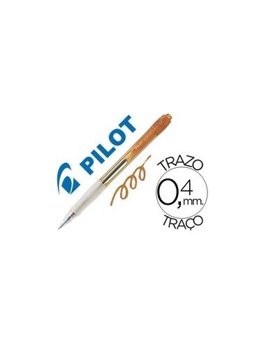 Boligrafo Naranja Pilot Super Grip Neon