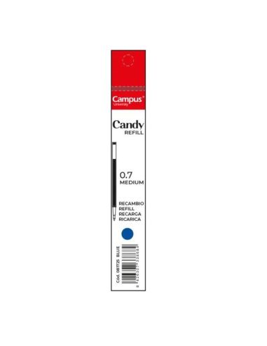 Recambio  Azul Bolígrafo Tinta Gel Campus Candy
