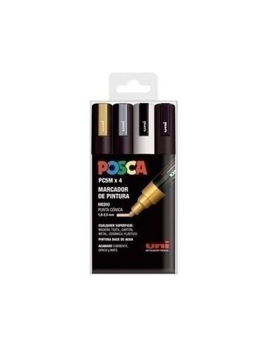 Estuche 4 Rotuladores Posca Gswb Pc5M