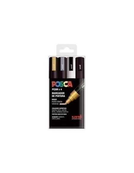 Estuche 4 Rotuladores Posca Gswb Pc5M