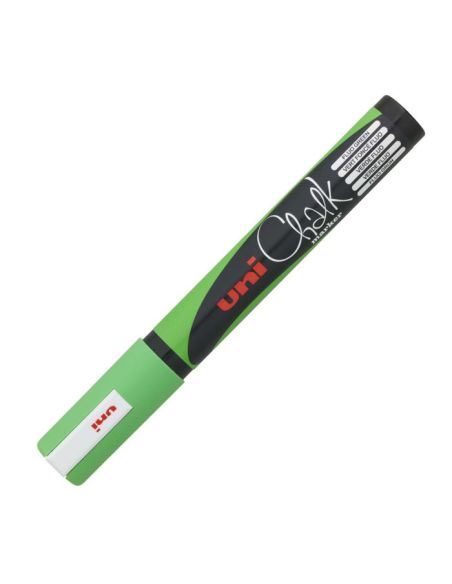 Marcador Tiza Liquida Conico Uni Chalk Verde