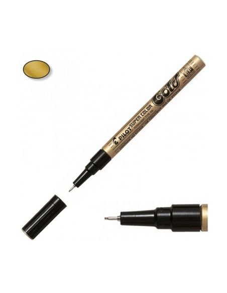 Rotulador Pilot Supercolor Oro Extra Fino