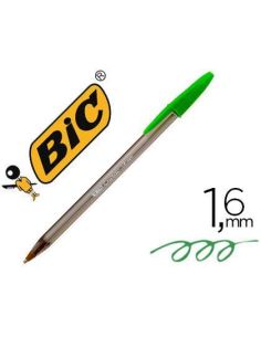 Boligrafo Verde Lima  Bic Cristal Fun Punta 1,6 Mm
