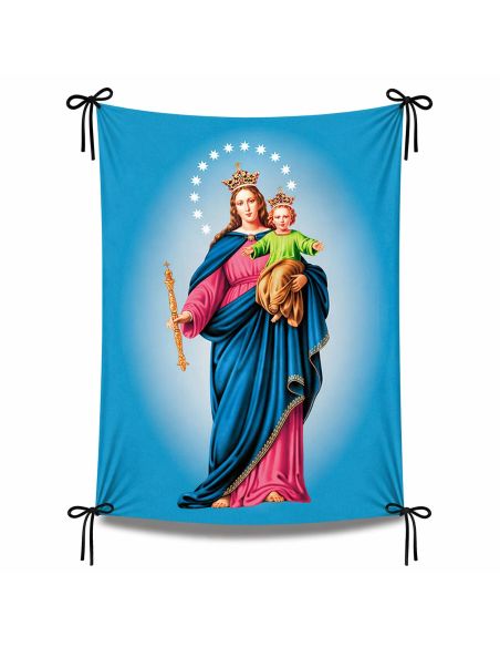 Balconera Maria Auxiliadora vertical Strech 225Grs. 100X70Cm Antiviento Indesmallable