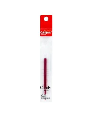 Recambio Rojo Bolígrafo Tinta Gel Campus Candy