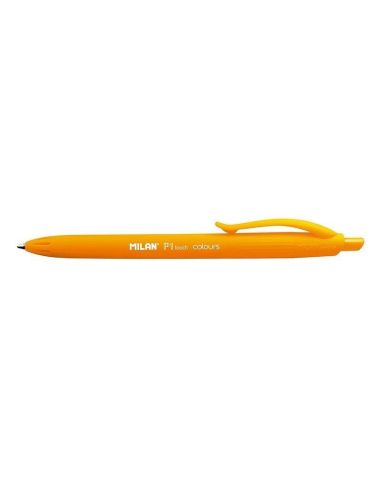 Boligrafo Naranja Milan P1 Retractil 1 Mm Touch Naranja