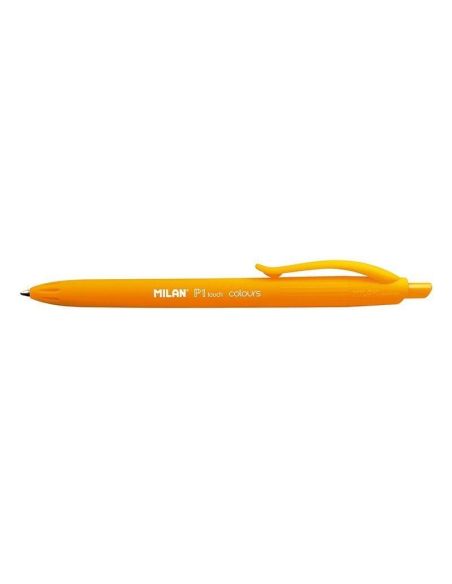 Boligrafo Naranja Milan P1 Retractil 1 Mm Touch Naranja