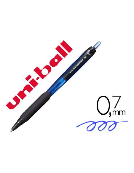 Boligrafo Azul Jetstream 101 0.7 Retractil