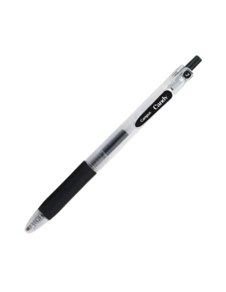 Bolígrafo Negro Tinta Gel Campus Candy