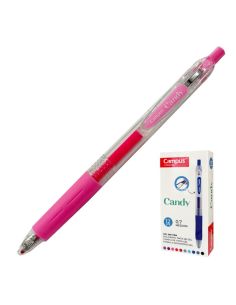 Bolígrafo Rosa Tinta Gel Campus Candy