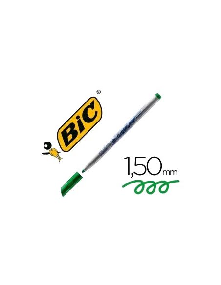 Rotulador Bic Velleda Fino Para Pizarra Verde Punta Redonda 1 Mm