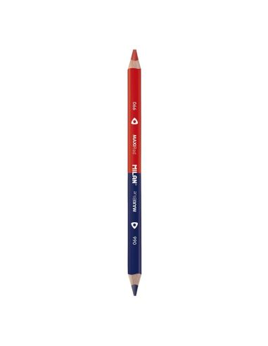 Lapiz Maxi Bicolor Azul Rojo Milan