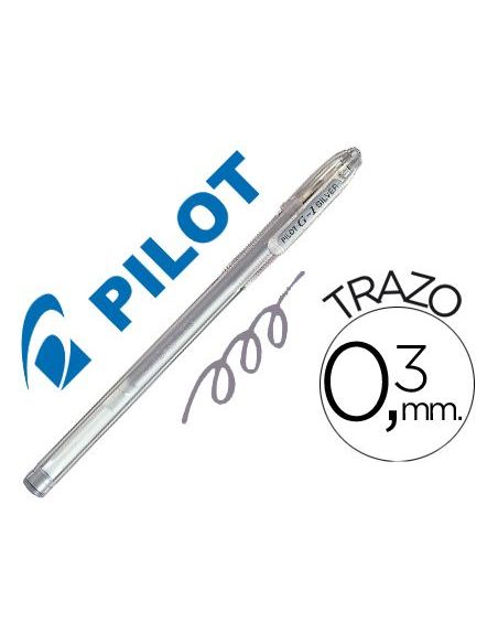 Boligrafo Plata Pilot G1 Trazo 0.7