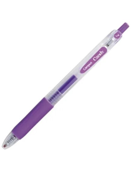 Bolígrafo Violeta Tinta Gel Campus Candy