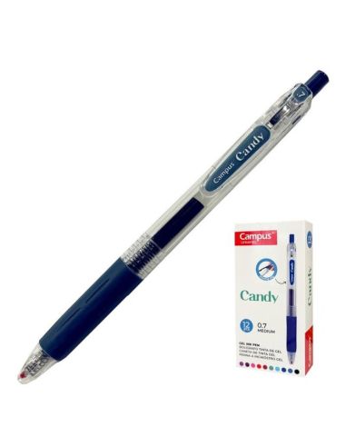 Bolígrafo Azul Oscuro Tinta Gel Campus Candy