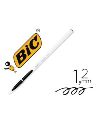 Boligrafo negro bic cristal up 1.2 mm