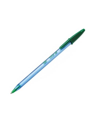 Boligrafo verde  bic cristal soft 1.2 mm